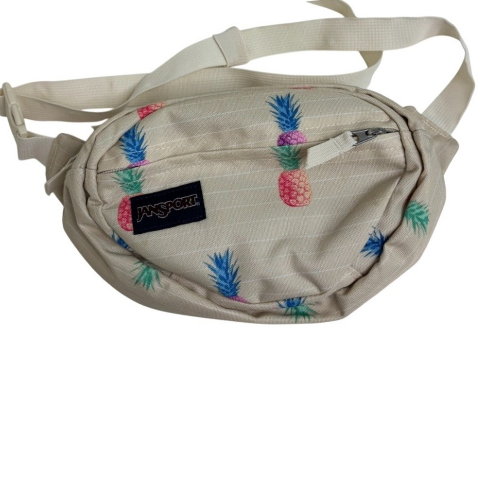 JanSport Pineapple Cream Pink Fifth Avenue Fanny Pack Waist Bag Crossbody Bag